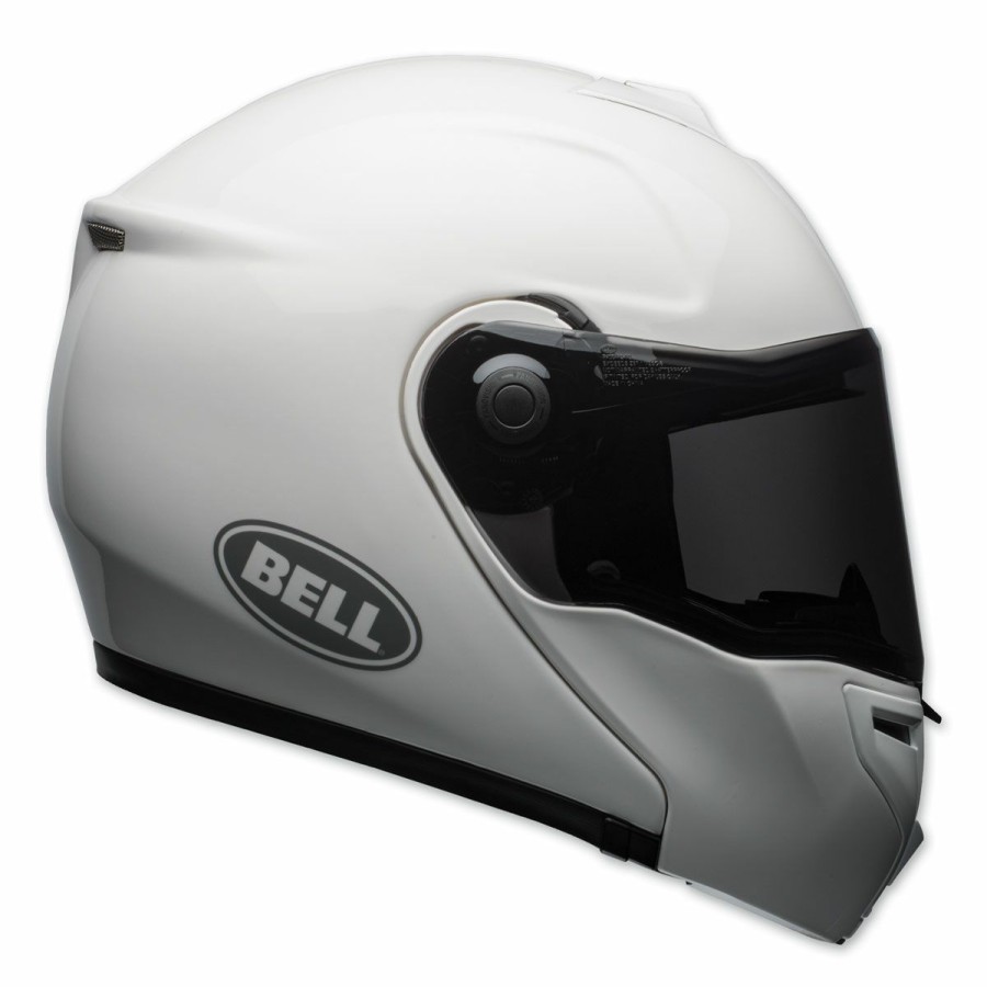 Helmets * | Bell Srt Gloss White Modular Helmet