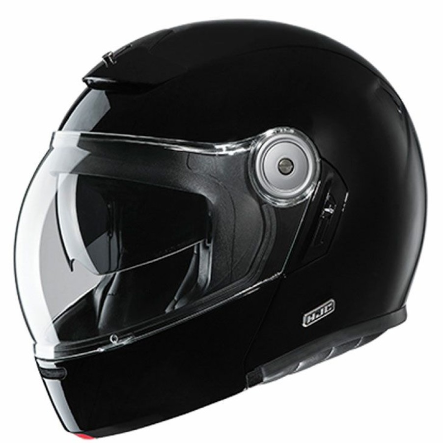 Helmets * | Hjc V90 Gloss Black Modular Helmet