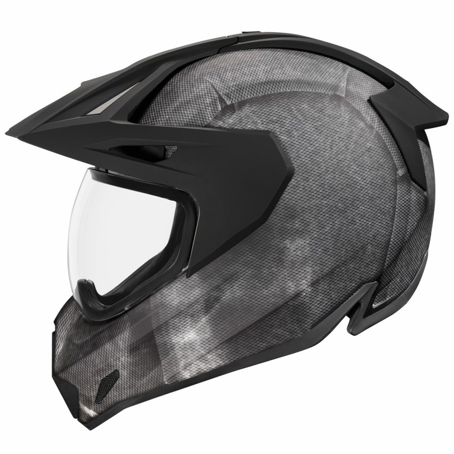 Helmets * | Icon Variant Pro Construct Black Dual Sport Helmet