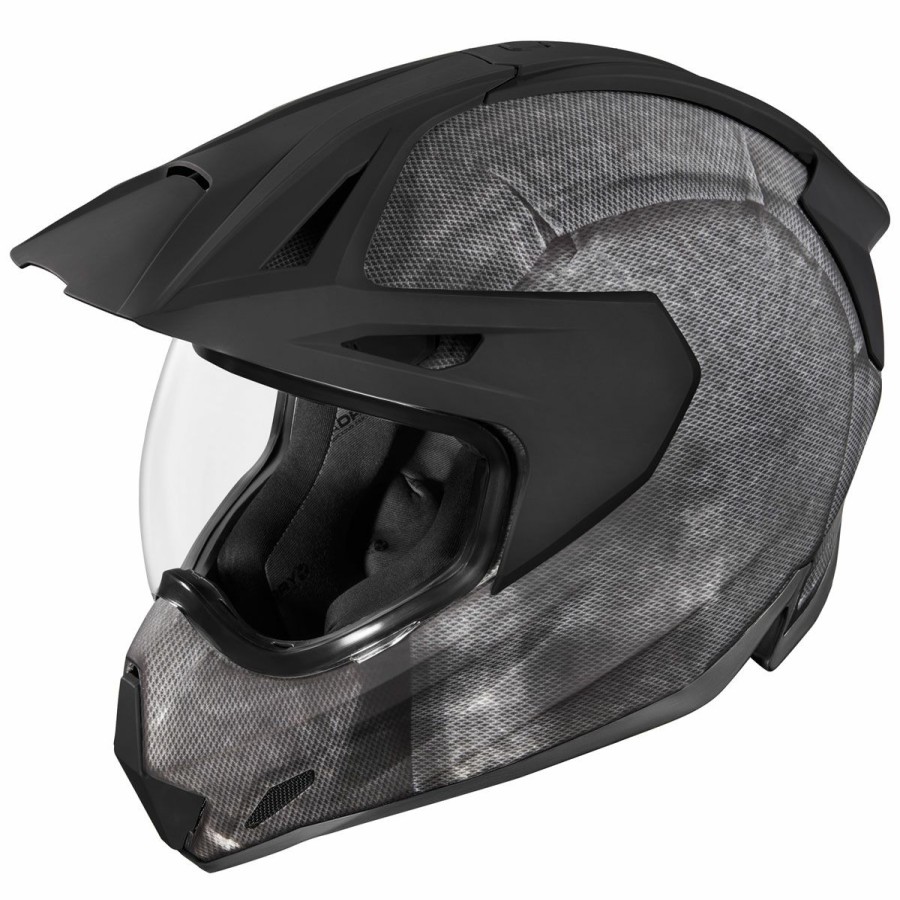 Helmets * | Icon Variant Pro Construct Black Dual Sport Helmet