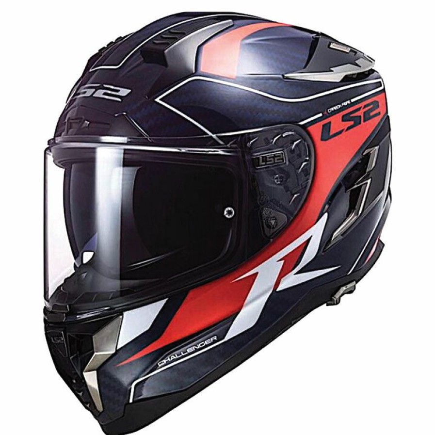 Helmets * | Ls2 Challenger Gt Carbon Carver Full Face Helmet