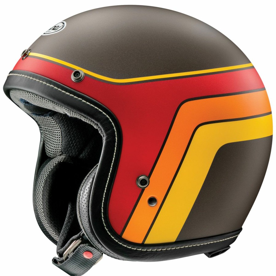 Helmets * | Arai Helmet Arai Classic-V Groovy Brown Frost Open Face Helmet