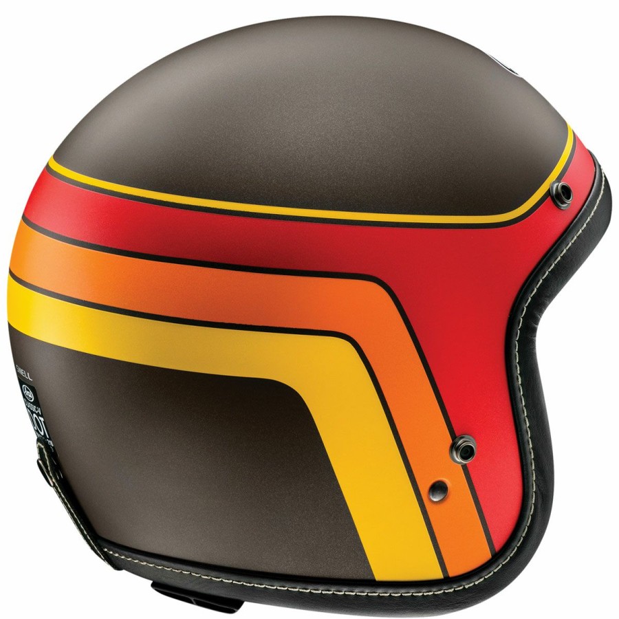 Helmets * | Arai Helmet Arai Classic-V Groovy Brown Frost Open Face Helmet