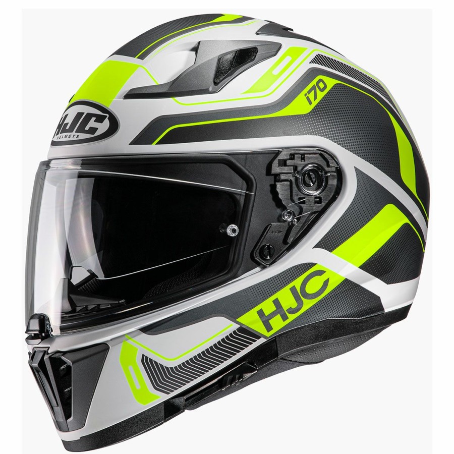 Helmets * | Hjc I70 Lonex Black/White/Hi-Viz Full-Face Helmet