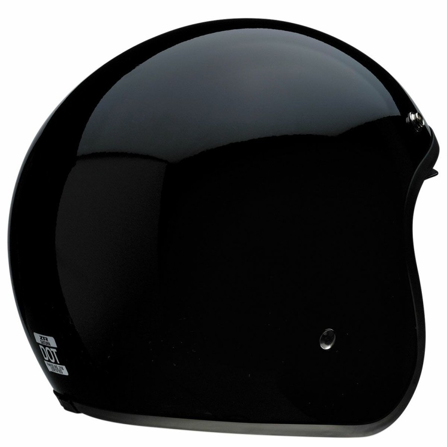 Helmets * | Z1R Saturn Gloss Black Open Face Helmet