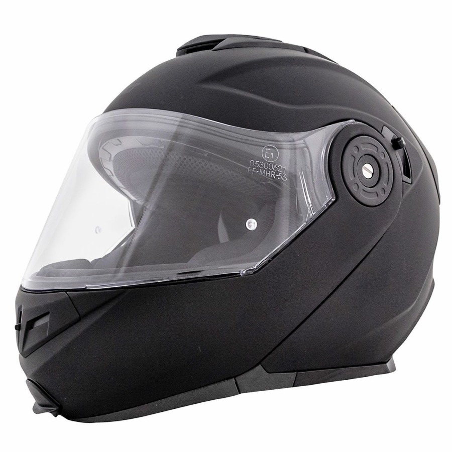 Helmets * | Bilt Nomad Matte Black Modular Helmet