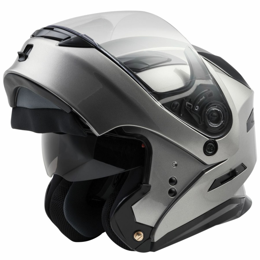 Helmets * | Gmax Md-01 Titanium Modular Helmet