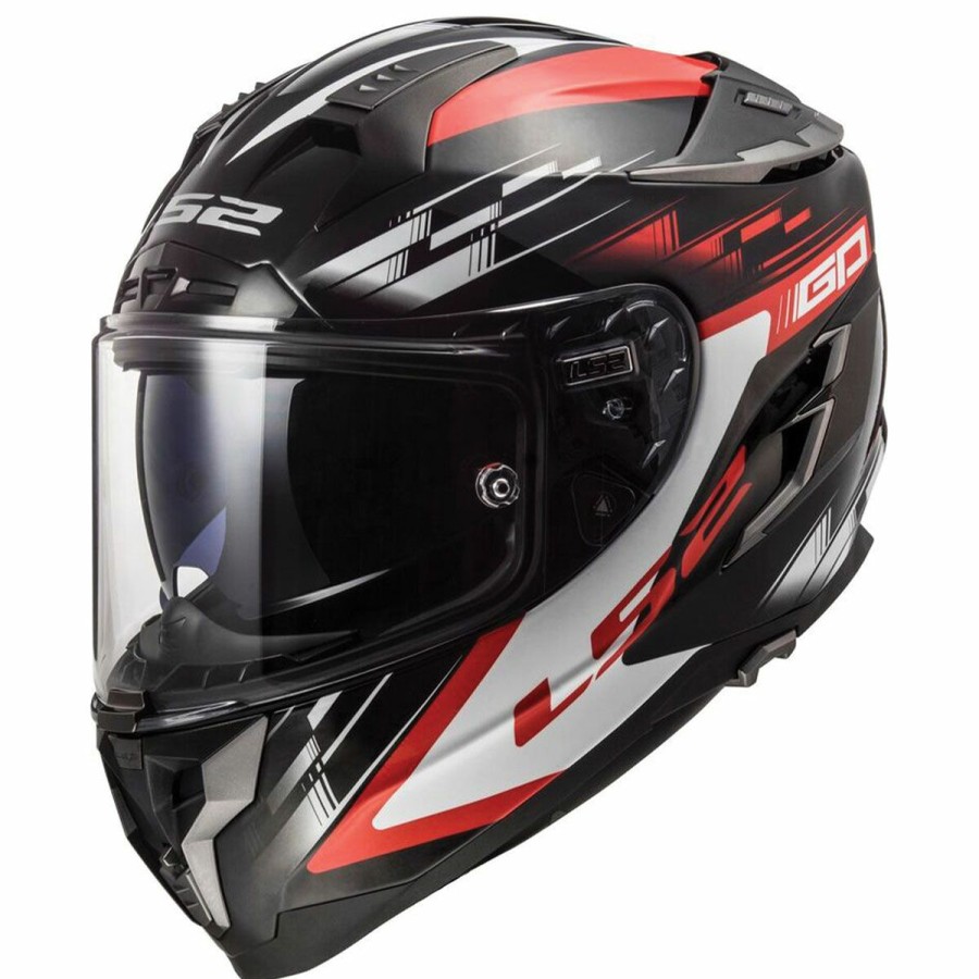 Helmets * | Ls2 Challenger Gt Gp Red/Black Full Face Helmet