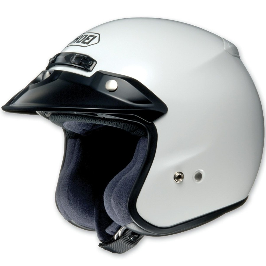 Helmets * | Shoei Rj Platinum-R White Open Face Helmet