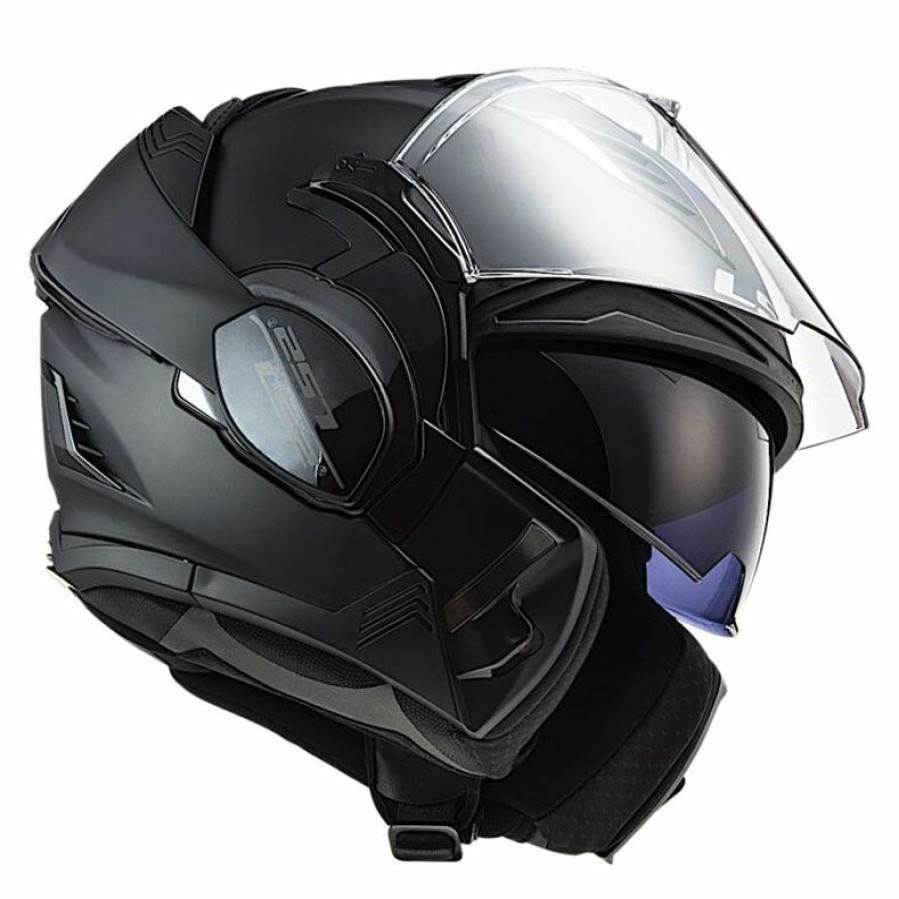 Helmets * | Ls2 Valiant Ii Blackout Modular Helmet