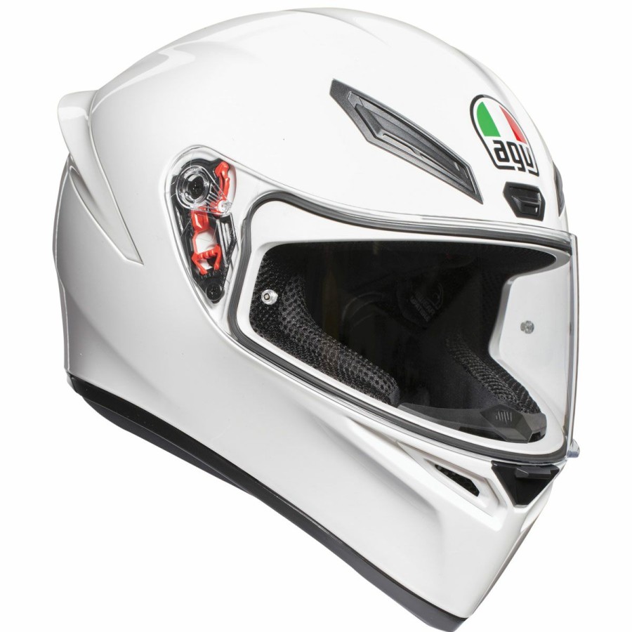 Helmets * | Agv K1 White Full Face Helmet