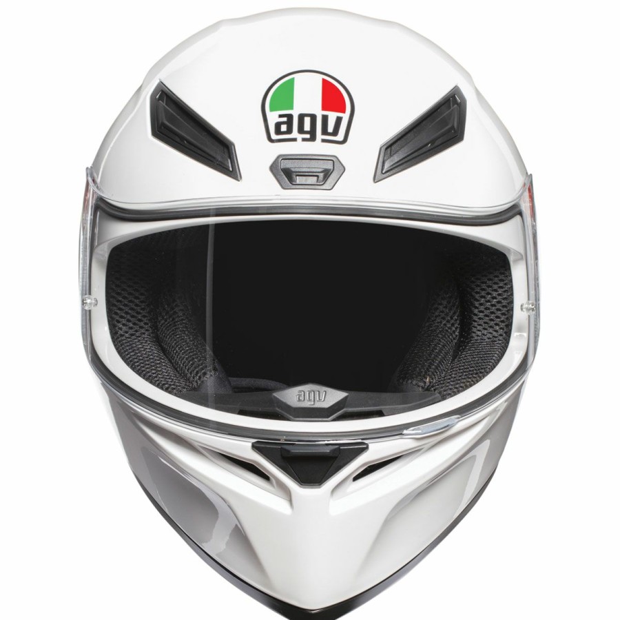 Helmets * | Agv K1 White Full Face Helmet