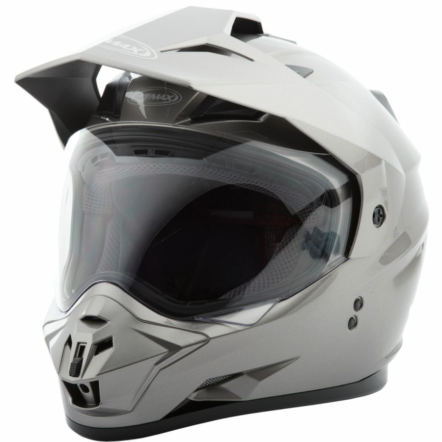 Helmets * | Gmax Gm11 Titanium Dual Sport Helmet