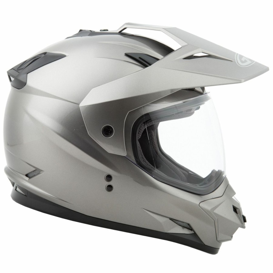 Helmets * | Gmax Gm11 Titanium Dual Sport Helmet