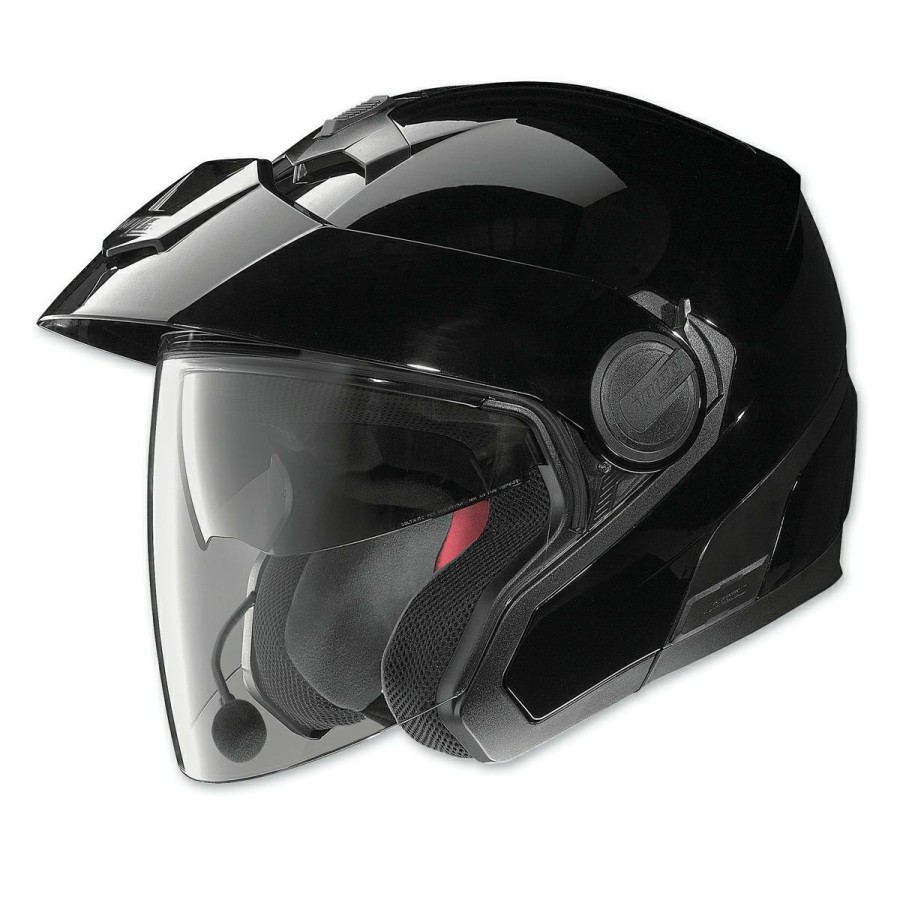 Helmets * | Nolan N40 Mcs 2 Gloss Black Open Face Helmet