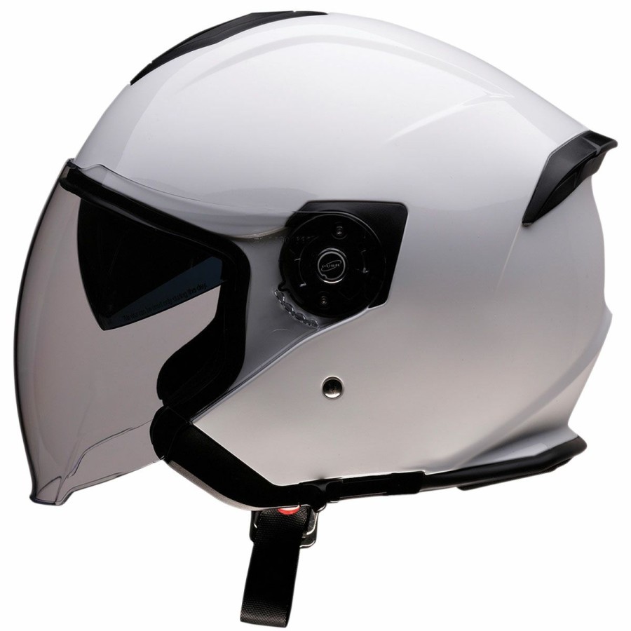 Helmets * | Z1R Road Maxx White Open Face Helmet