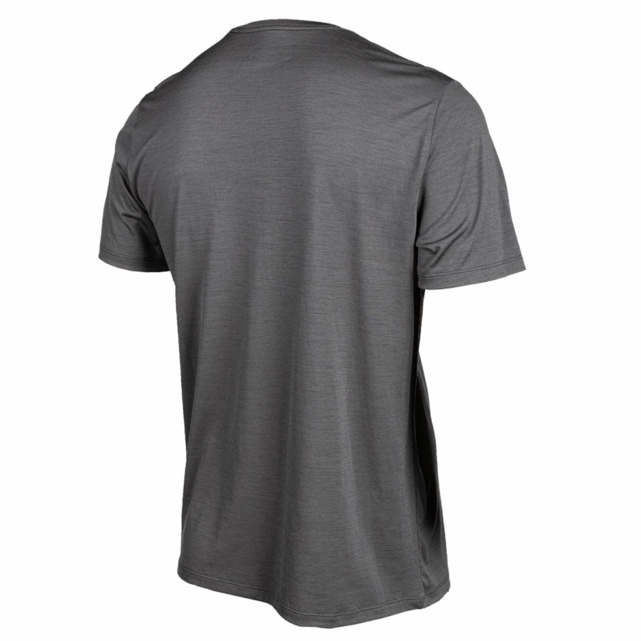 Base Layers & Underwear * | Klim Men'S Teton Merino Wool Asphalt Short Sleeve T-Shirt