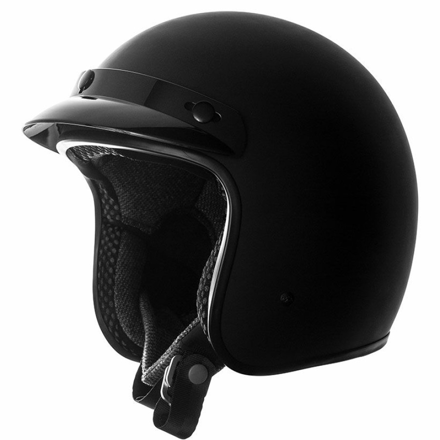 Helmets * | Speed And Strength Ss610 Matte Black Open Face Helmet