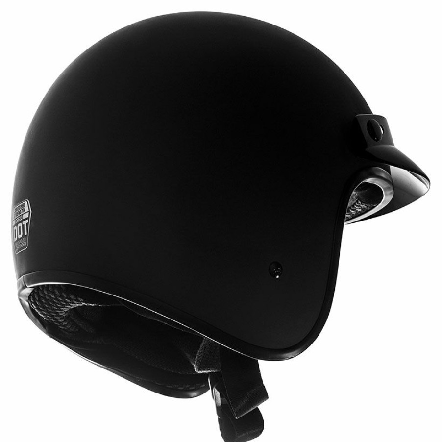 Helmets * | Speed And Strength Ss610 Matte Black Open Face Helmet