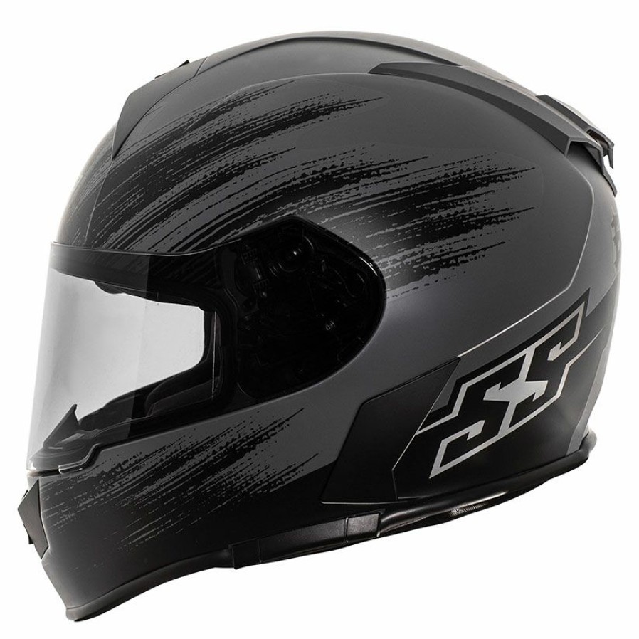 Helmets * | Speed And Strength Ss900 Evader Gray Full Face Helmet