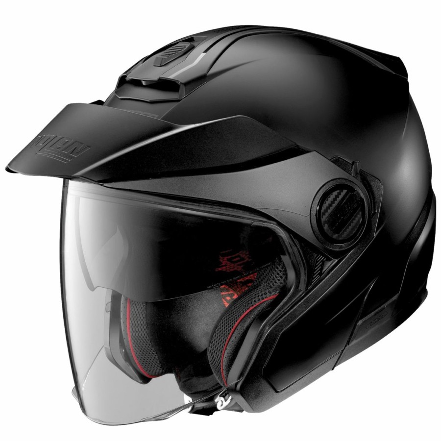 Helmets * | Nolan N40-5 Flat Black Open Face Helmet