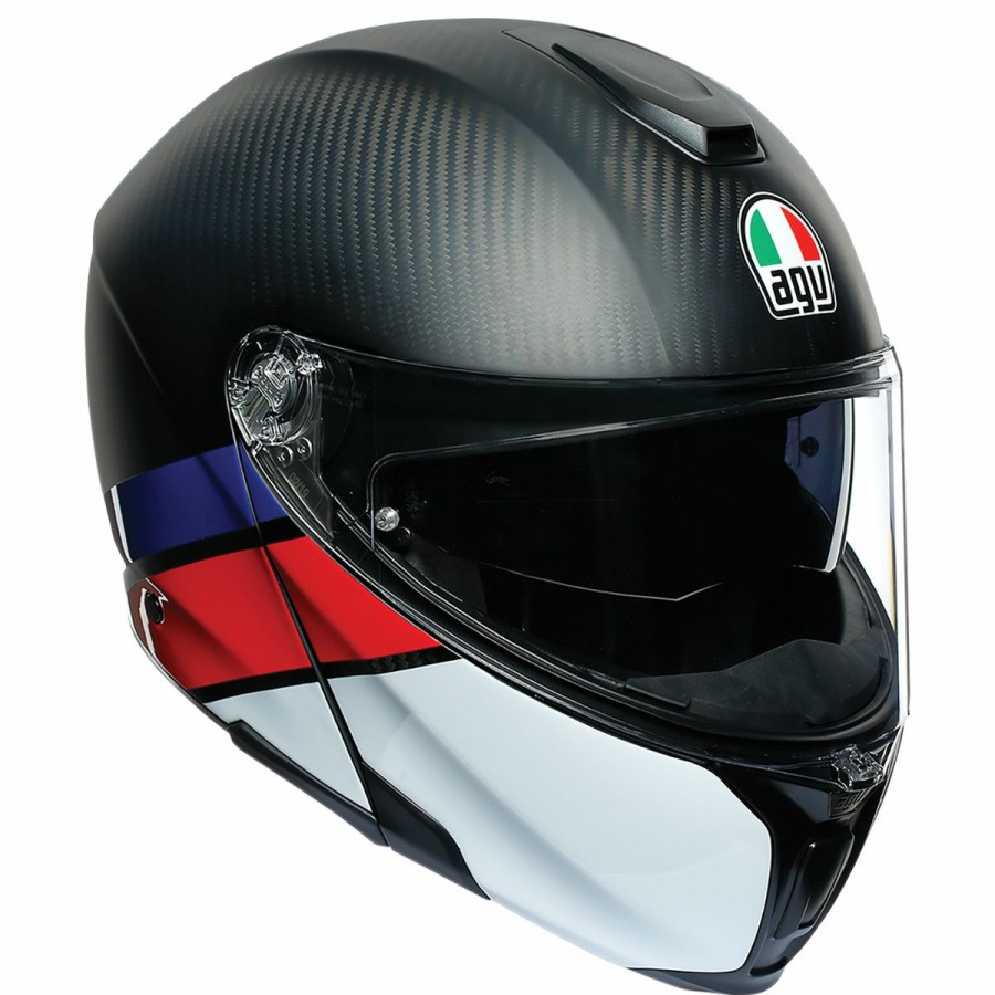 Helmets * | Agv Sport Modular Carbon Layer Helmet