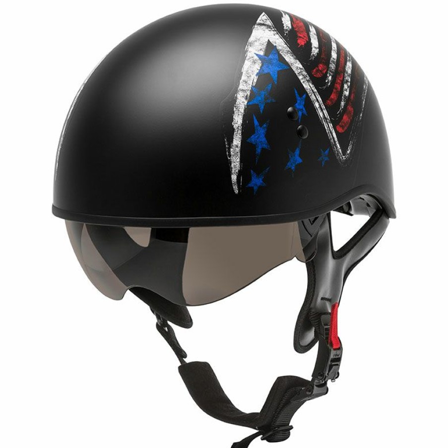 Helmets * | Gmax Hh-65 Bravery Half Helmet