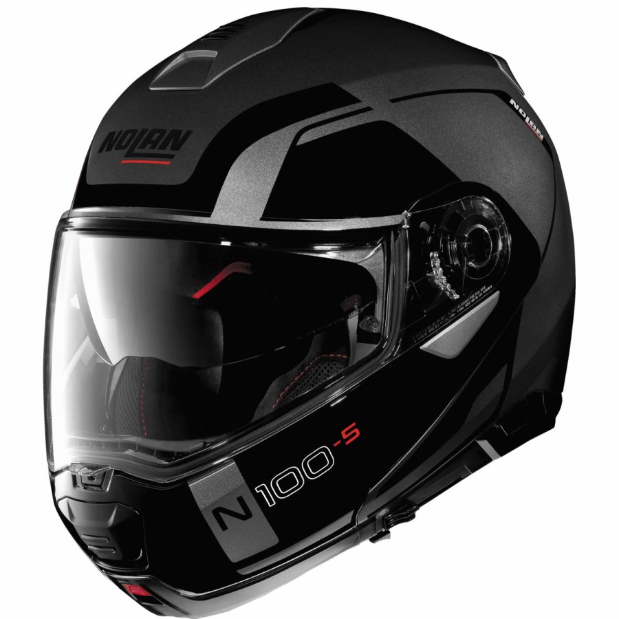 Helmets * | Nolan N100-5 Consistency Flat Gray Modular Helmet