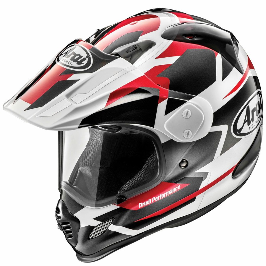 Helmets * | Arai Helmet Arai Xd4 Depart Metallic Red Dual Sport Helmet