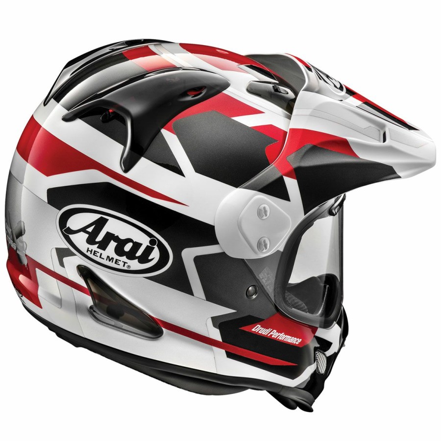 Helmets * | Arai Helmet Arai Xd4 Depart Metallic Red Dual Sport Helmet