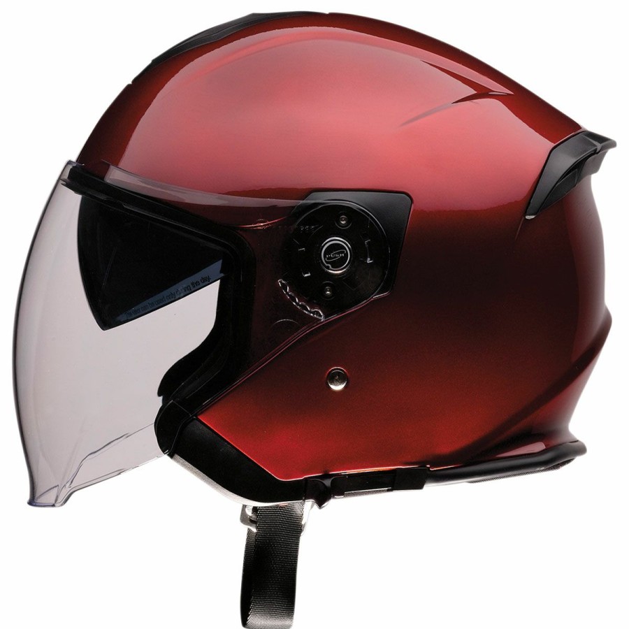 Helmets * | Z1R Road Maxx Wine Open Face Helmet